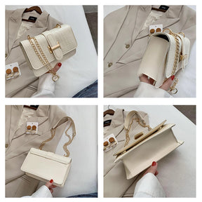 Square Shoulder Bags For Women 2023 Brand Designer Luxury Crossbody Bags Female Chain Elegant Designer Brand Puse And Bags